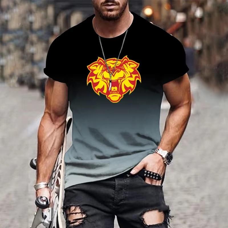 Мужская футболка с 3D-принтом, повседневная летняя футболка с коротким рукавом, мужская классная свободная одежда XS-6XL, винтажные футболки больших размеров, топы