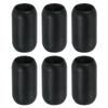 Leather Cord End 6pcs 8mm Hole Leather Cord End Cap Closure Leather Cord DIY Supplies Craft Black [uxcell] Clasp, Clasp, Buckle, Making,