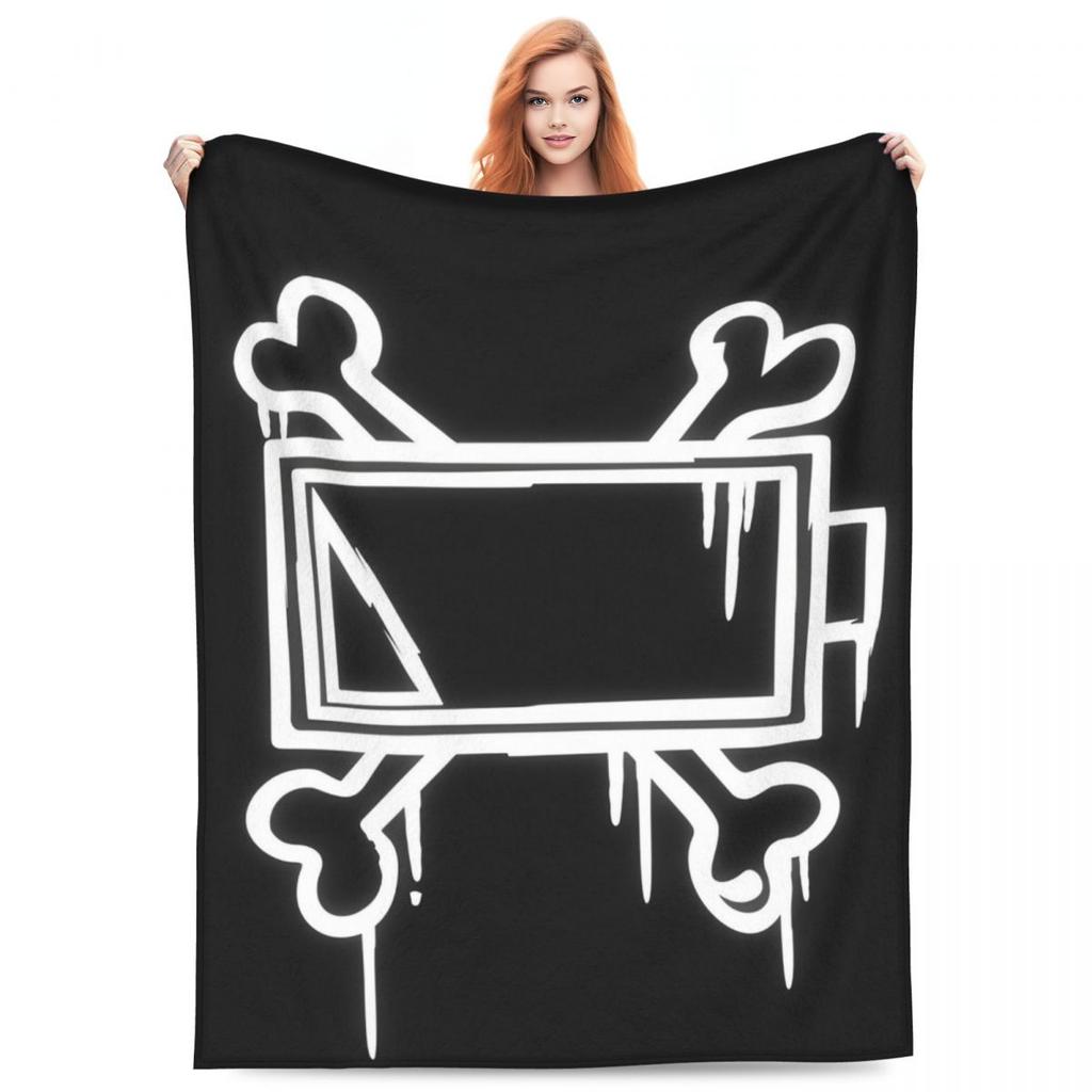 Robot Murder Drones V Uzi Flannel Blanket Soft Durable Throw Blanket for Couch Bed Airplane Travel Comfortable Bedspread