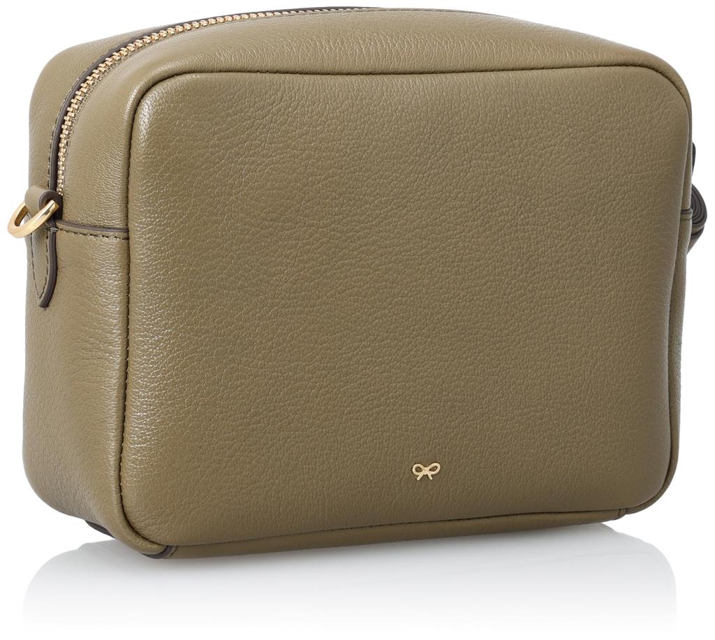 Наплечная сумка The Neeson Tassel Cross Body из блестящей козьей кожи цвета папоротника [Anya Hindmarch] Женская [Товар]