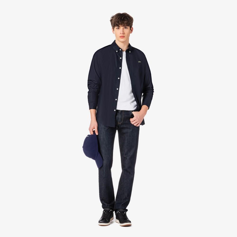 Lacoste Мужская базовая оксфордская рубашка CH154E-56G166