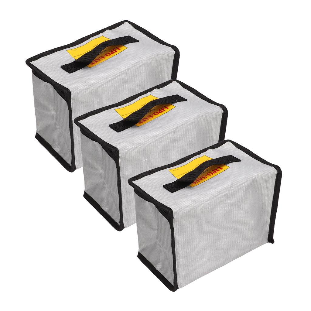 3 шт. Сумка для литиевых аккумуляторов на молнии, портативный огнеупорный взрывозащищенный чехол для хранения аккумуляторов