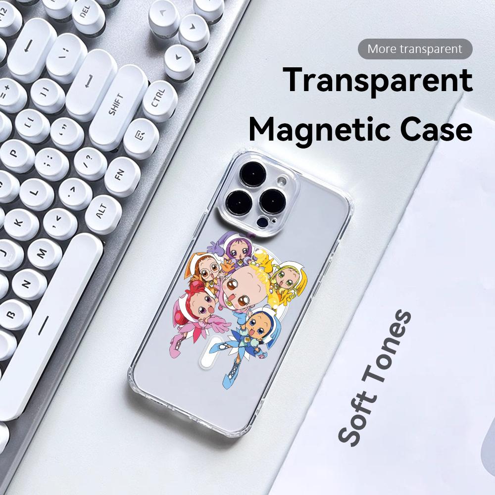 Аниме Чехол Toei Animation для iPhone 17 16 15 14 13 12 Pro Max Plus С Магнитным Кристально Чистым Чехлом Беспроводная Зарядка