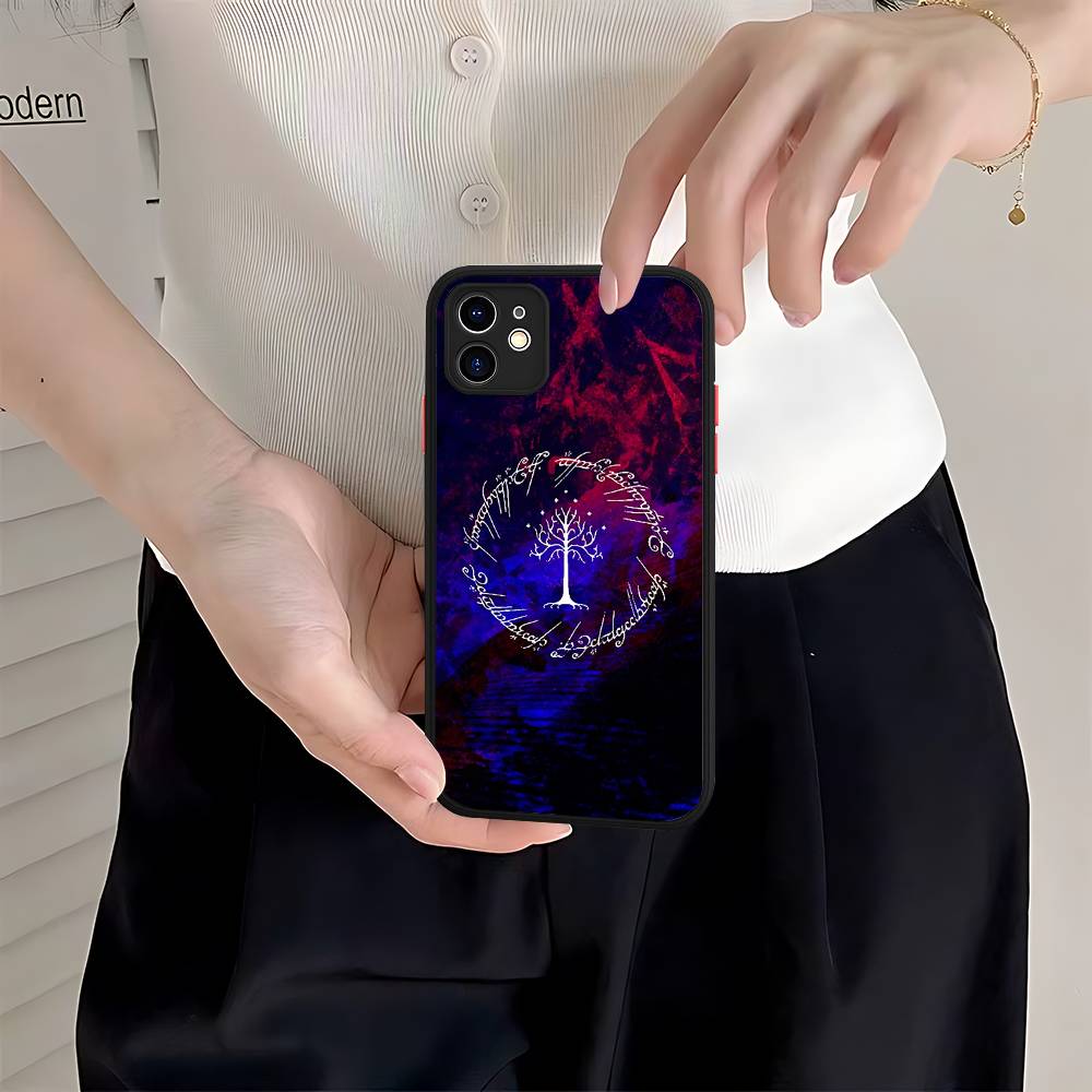 Чехол для телефона Властелин К-К Колец Для IPhone 16e 16 15 14 13 12 11 Pro Max X XS MAX Plus Матовый чехол Spuerstar