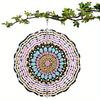 Bohemian Metal Wind Spinner 3D Hanging Decor for Garden Patio Yard No Electricity Needed All Season Outdoor Wind Chime Art