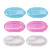 6PCS Infant Finger Toothbrush Safe and Gentle Silicone Baby Toothbrush Set for Early Oral Hygiene