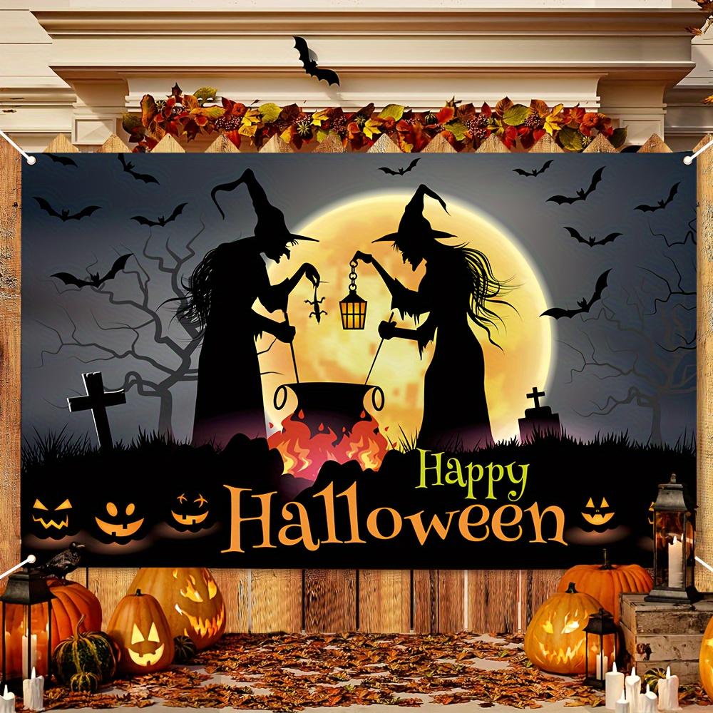 Halloween Witch Potion Party Banner Durable Polyester Fiber
