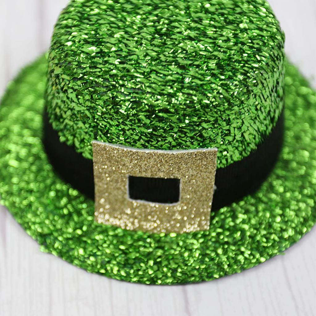 Улица. Товары для украшения ко Дню Святого Патрика Клевер-Шляпа Открытка для волос Вечеринка в честь ирландского дня Аксессуары для волос