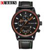 CURREN Новый 8217 Мужские Повседневные Спортивные Часы Часы с Кожаным Ремешком Часы с Календарем Мужские Часы