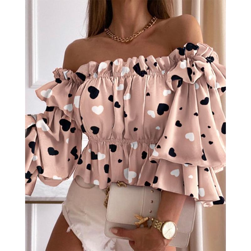 Женские модные повседневные блузки и рубашки с коротким рукавом JPNTKY