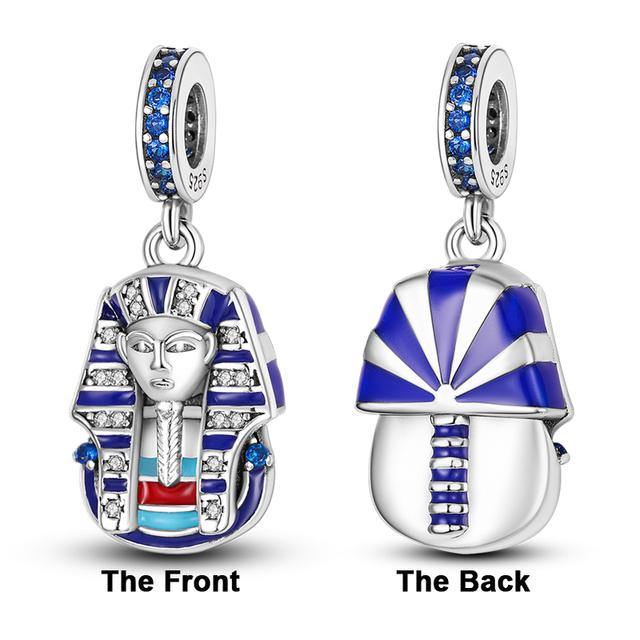 Ocean Blue Cz Бусина 925 Серебро Морская Черепаха Земляная Сова Шарм Подходит для нового браслета Летняя серия Ожерелье с подвеской