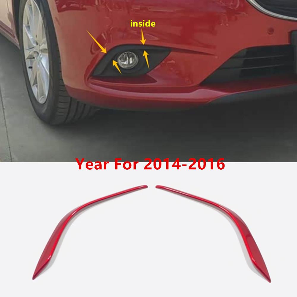 Для Mazda6 Mazda 6 Atenza 2014 2015 2016 2017 2018 Кузов Головной Передний Противотуманный Бровь Отделка Свет Лампа Рамка Накладка ABS Хромированная Крышка