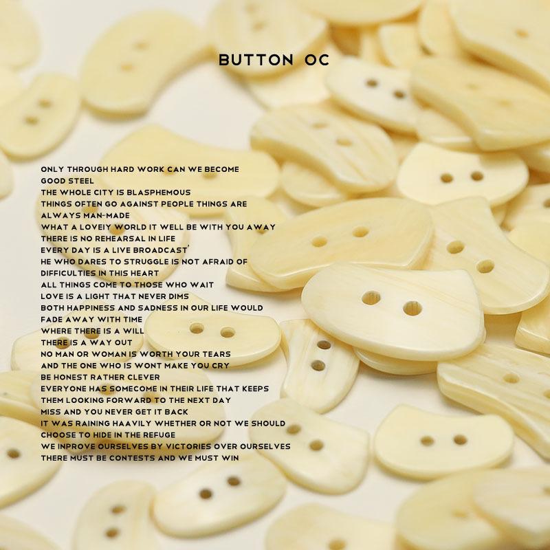 Special-Shaped Resin Two-Eye Buttons Women'S Cardigan Jacket Buttons Sweater Double-Sided Nylon Coat Clothing Buckles