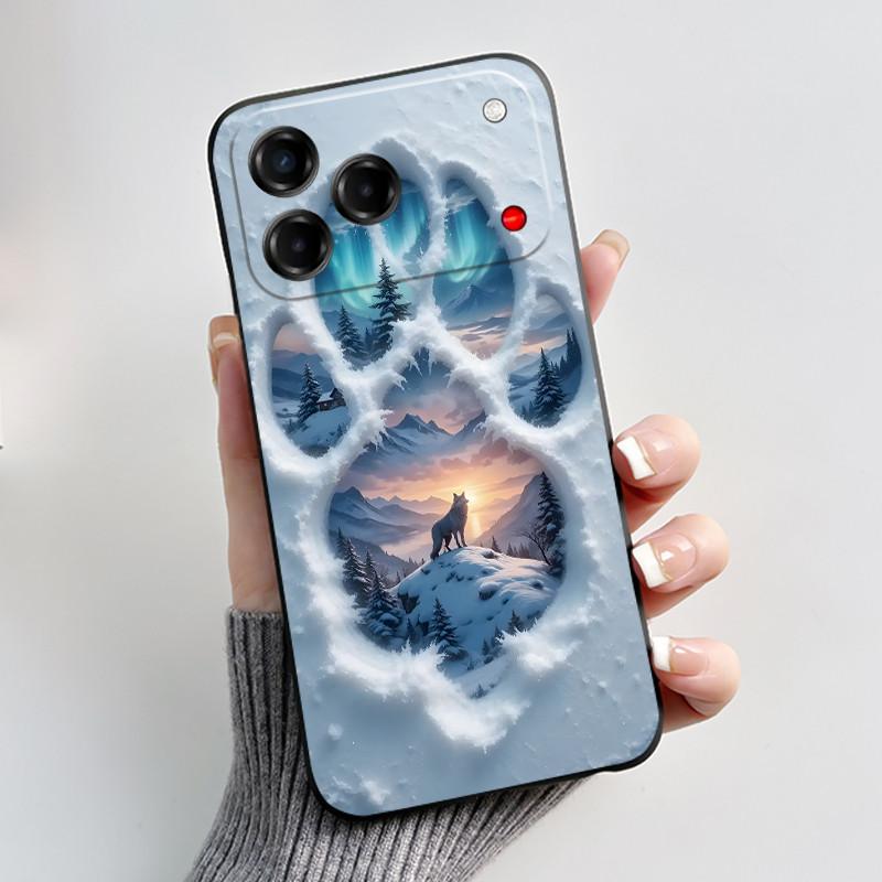 Bumper Silicone Cute Black Phone Case For ZTE Blade V80 Vita/Nubia V80 Design Case Shockproof Soft Cartoon Panda Printed Cover