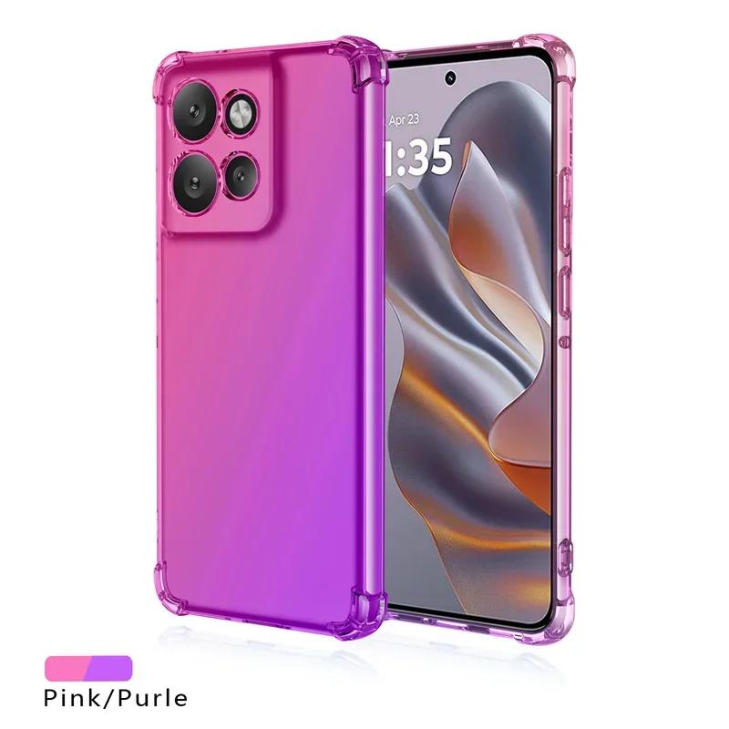 Ударопрочный градиентный чехол из ТПУ для Motorola Edge 50 Neo Защитная крышка для Moto Edge 50 Pro Fusion Ultra Funda Coque Capa