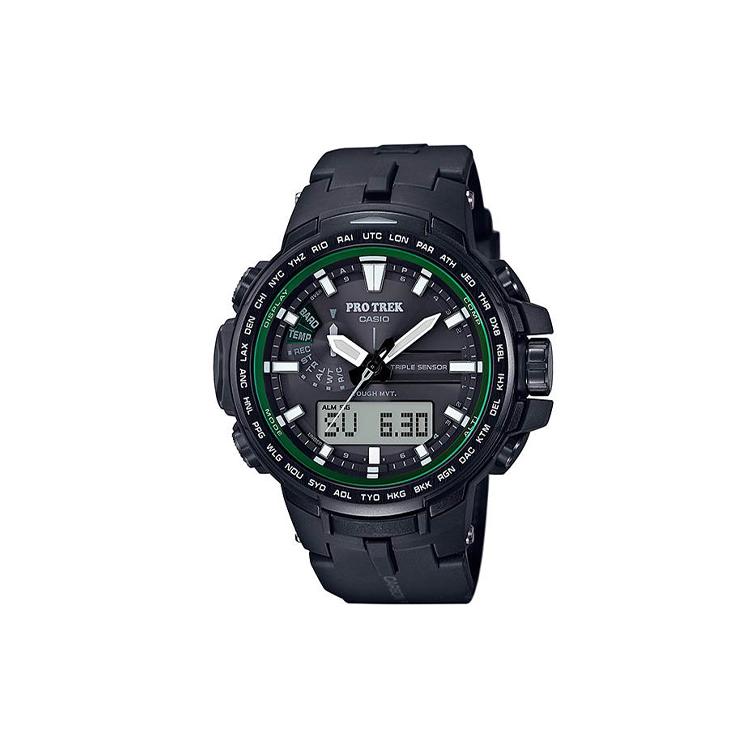 Casio Мужские часы PRO TREK Черные PRW-S6100Y-1 PRW-S6100Y-1