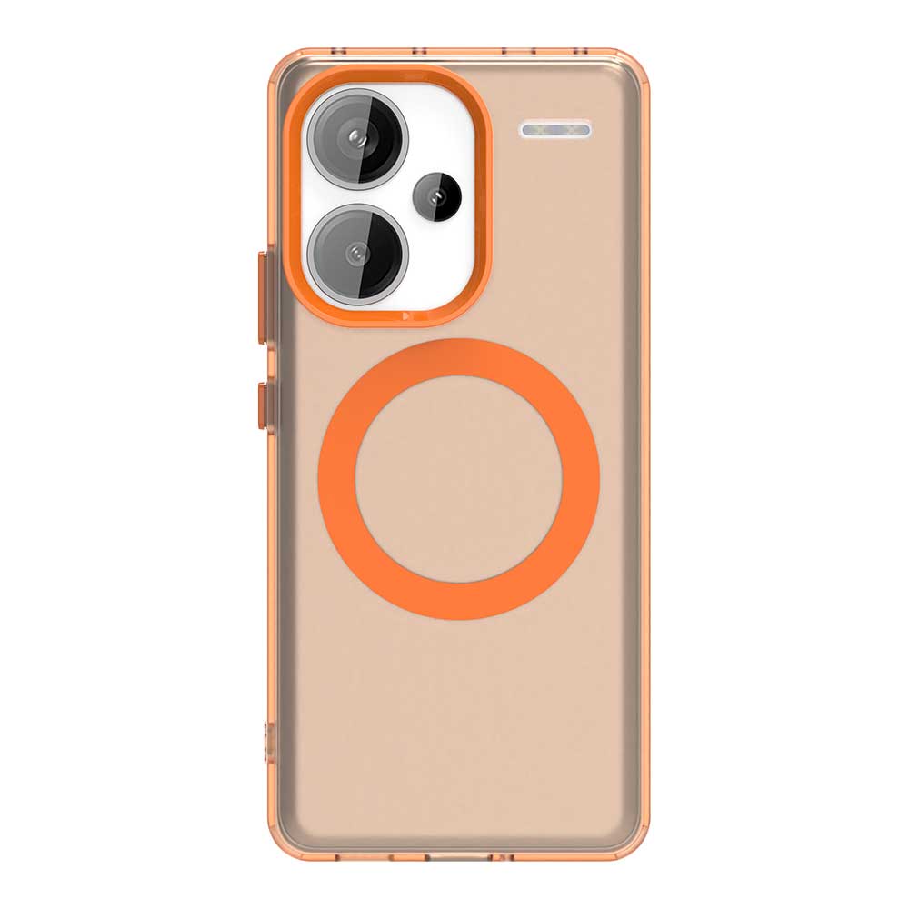 Чехол для Redmi Note 13 Pro Plus 5G, магнитный, для беспроводной зарядки, Funda Redmi Note 13 Pro+ Plus, Coque, матовый, полупрозрачный, задняя крышка из ПК