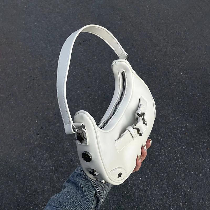 Летняя американская сумка-подмышка с пятиконечной звездой, женская сумочка в стиле миллениалов, нишевая дизайнерская сумка через плечо