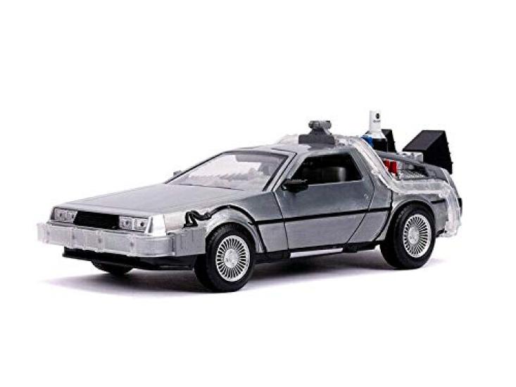 НАЗАД В БУДУЩЕЕ ЧАСТЬ II JADA TOYS 2019 ЛИТАЯ МАШИНА ВРЕМЕНИ МАШИНА DELOREAN С ОГНЯМИ BTTF 2 3 Мини-машина [Предмет]
