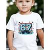 European sizes Size 67 Ice Hockey Sports Illustration T-Shirt Cool Black BackgroundSuitable for Boys  Athletic Leisure