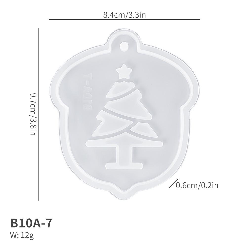 Силиконовая форма для рождественского кулона «Олень и кошачья лапка»
