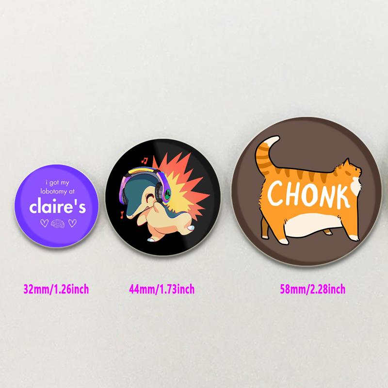 32/44/58 мм значок на лацкан в виде утки в стиле панк, значок в виде книжного червя, брошь в виде лягушачьего пальца, бобы, для рюкзака, одежды, эмалевые булавки ручной работы, украшения в стиле аниме, подарки