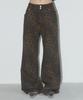 FANCY CLUB Leopard Bootcut Pants (Brown) F25Qd892