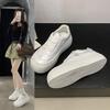 Модная обувь женская 2025 Слипоны Кроссовки Под все Клоги Платформа Новая Спортивная Маленькая Повседневная Криперы Лето Весна Досуг Спортивная обувь