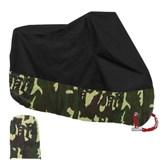 Motorcycle Waterproof Sun Protection Cover Rain Dust Anti-theft with Lock Hole