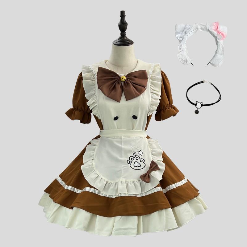 Cute Maid Cosplay Lolita Halloween Costume Anime Role Play