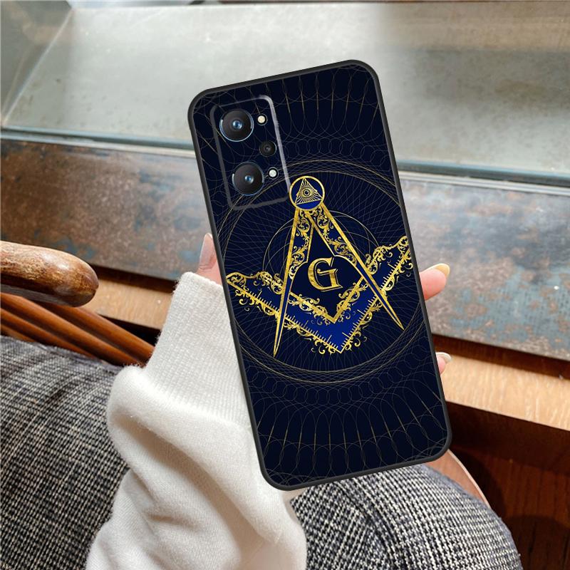Freemasonry Logo Symbol Case For Realme 15 Pro GT7 GT6 11 12 13 14 Pro Plus C55 C51 C53 C35 C33 C61 C65 C67 C71 C75