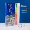 Детский набор акриловых акварельных маркеров - Водостойкие, Непрозрачные, Накладывающиеся цвета в подарочной коробке