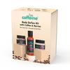 mCaffeine Body Care Gift Set for Women & Men with Berries Body Wash, Scrub & Butter – Hydrating Skin Kit