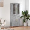 VidaXL Highboard Concrete Grey 69.5x34x180 Cm Engineered Wood 3198333