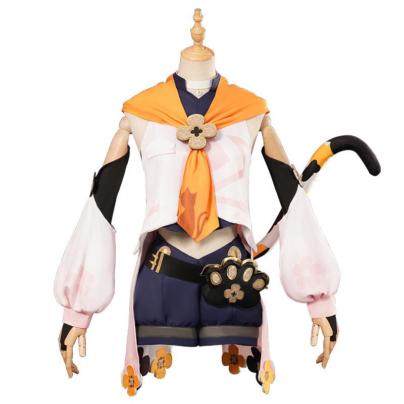 Anime Game Diona Kätzlein Cosplay Costume Cat's Tail Tavern Wig Uniform Full Set Woman Kawaii Halloween Suit