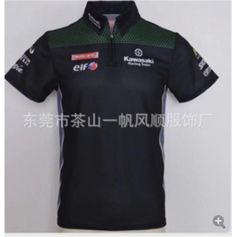 Unisex Off-Road Racing Polo Shirt Short Sleeve Turn-Down Collar Breathable Sport Tee Cycling Motorcross