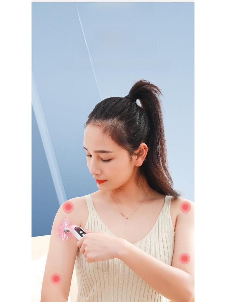 Перезаряжаемая ручка Meridian: Электронный акупунктурный массажер с интеллектуальным поиском точек акупунктуры и импульсной терапией.