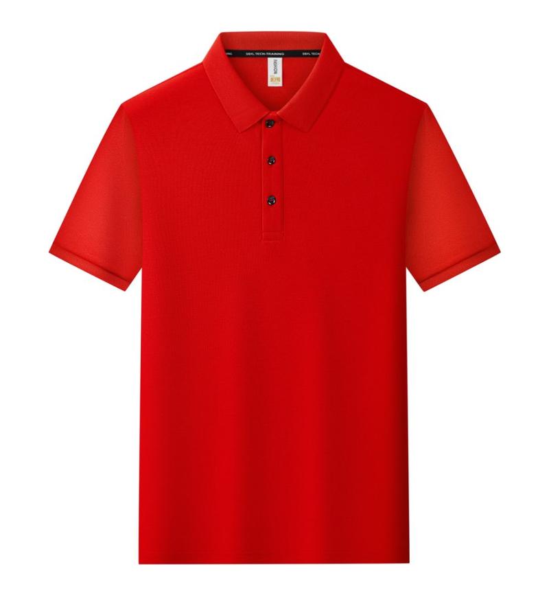 Женская и мужская однотонная футболка летняя с лацканами и короткими рукавами YG-2251/252