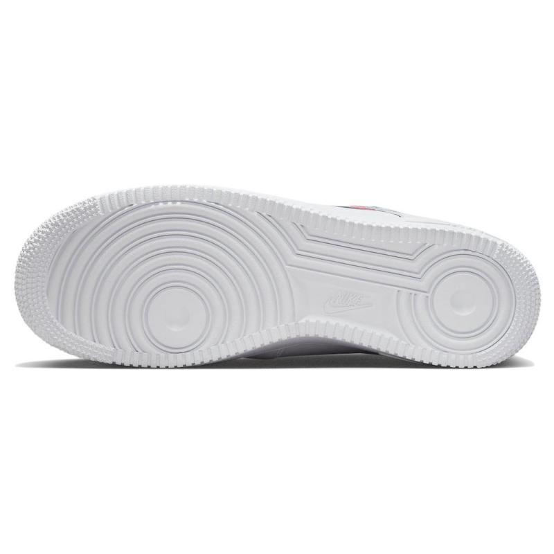 Nike Air Force 1 Low '07 Quadruple Swoosh White Navy Crimson Sneakers FJ4226-100