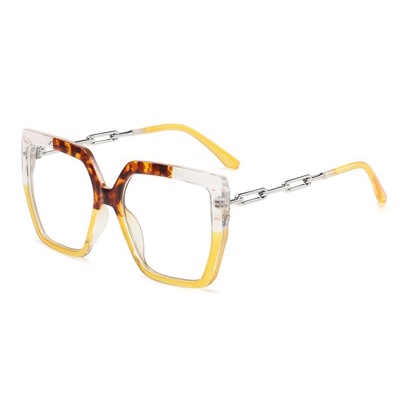 Модная оправа для очков, квадратная антисиняя светлая европейская и американская женская большая квадратная оправа, плоские очки, модная оправа для очков