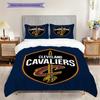 Cleveland Cavaliers Logo Bedding(1 * duvet cover + 2 * pillowcase, without core) Soft and comfortable Christmas birthday gift