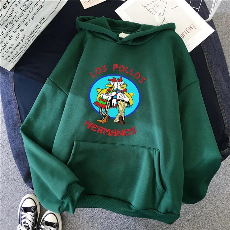 Толстовка LOS POLLOS Hermanos Movie для женщин, смешная толстовка Chicken Brothers, большие толстовки и свитшоты в стиле хип-хоп для женщин