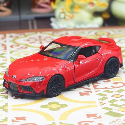 Форсаж JDM 2020 Toyota GR Supra Суперкар Симуляция Литой и Игрушечный Автомобиль RMZ city 1:36 моделей автомобилей из сплава, подарки для детей