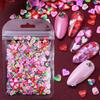 10g Valentine's Day Heart Nails Charm Love Polymerised Clay Slice Nail Art Decoration Accessories for Valentine's Day DIY Nail Designs