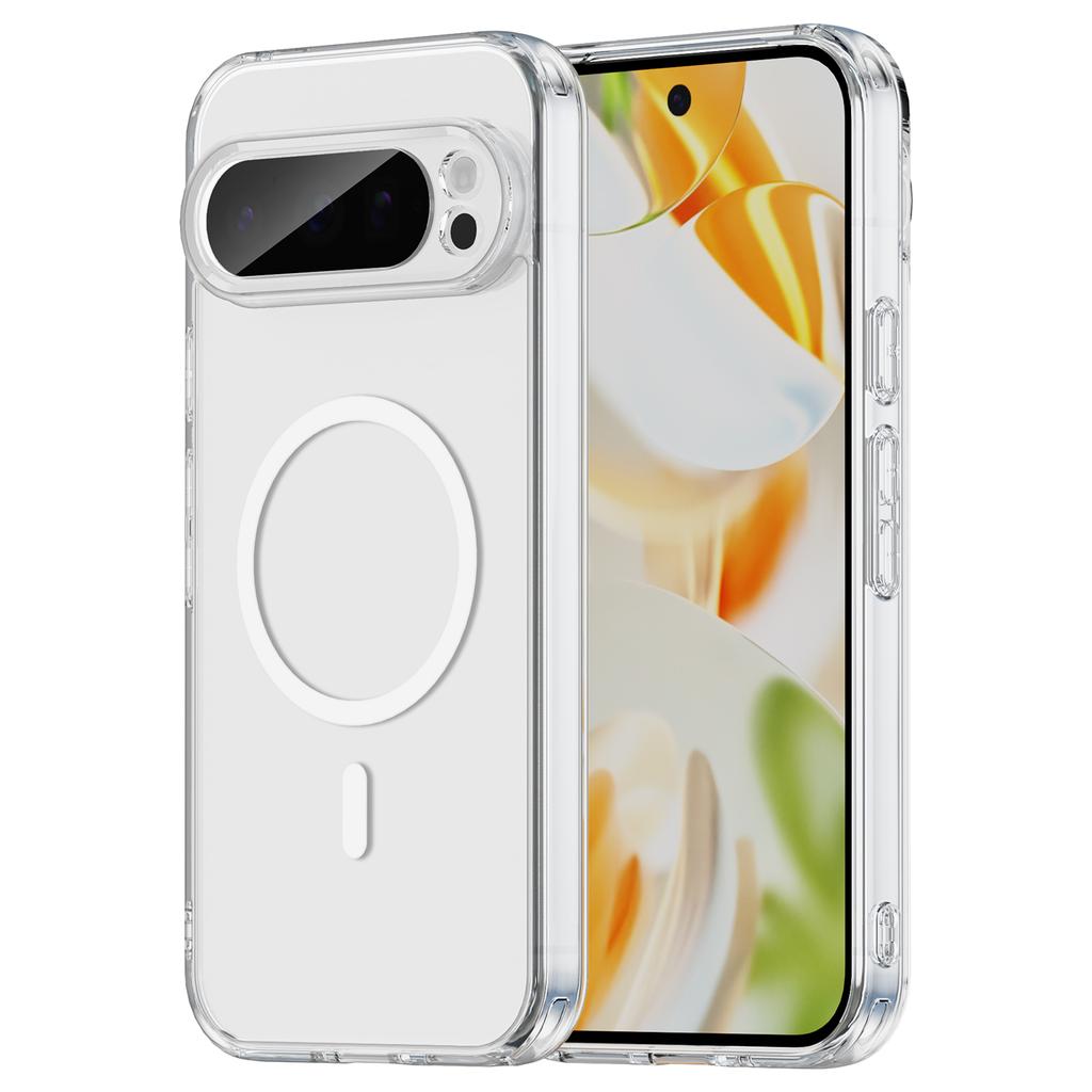 For Google Pixel 9 Pro XL Phone Case, Magnetic Shockproof Transparent Cover for Google Pixel 9 Pro XL
