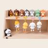 Foot The Pull Cat Frog Panda Dog Bear Keychain Animal Pendant Decoration Gift
