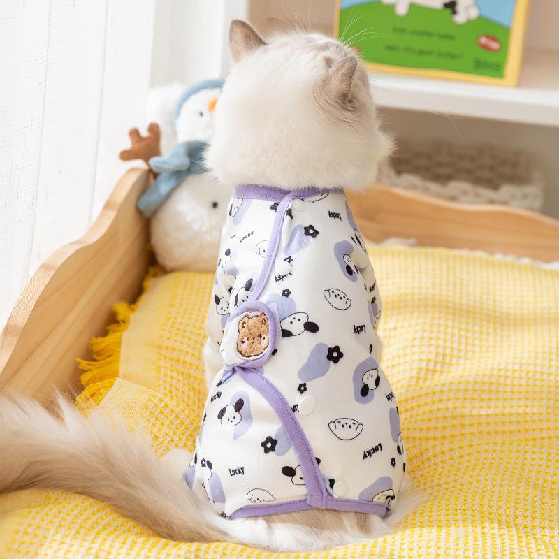 Наклейка медведь осень и зима теплая кошка собака одежда Bigbear щенок бесшерстная кошка живот четырехлапая одежда одежда для питомца