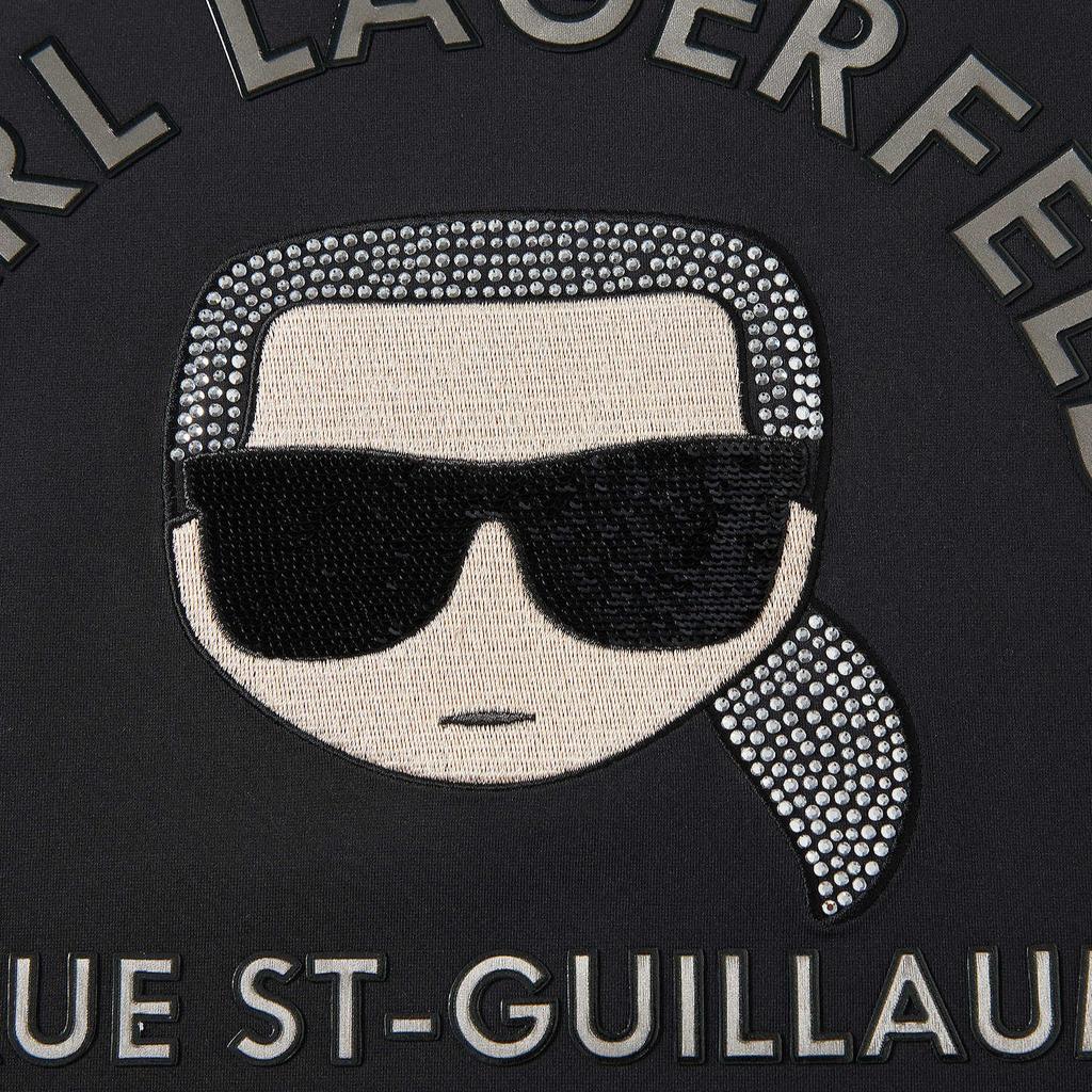 Karl Lagerfeld Гольф Открытый воздух Поездка на работу Вечеринка Мода Пуловер Круглый вырез Длинный рукав Толстовка Мужская толстовка K27B1807999