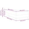 Box Spring Bed with Mattress Black 80 x 200 cm Fabric