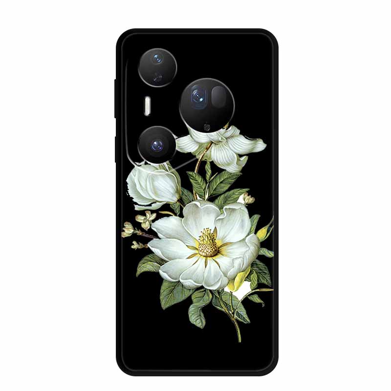 Для Huawei Pura 80 Ultra 5G Чехол Coque Мультяшный Кот Расписной Черный Силиконовый Мягкая Задняя Крышка Для Huawei Pura 80 Ultra Чехлы Оболочки